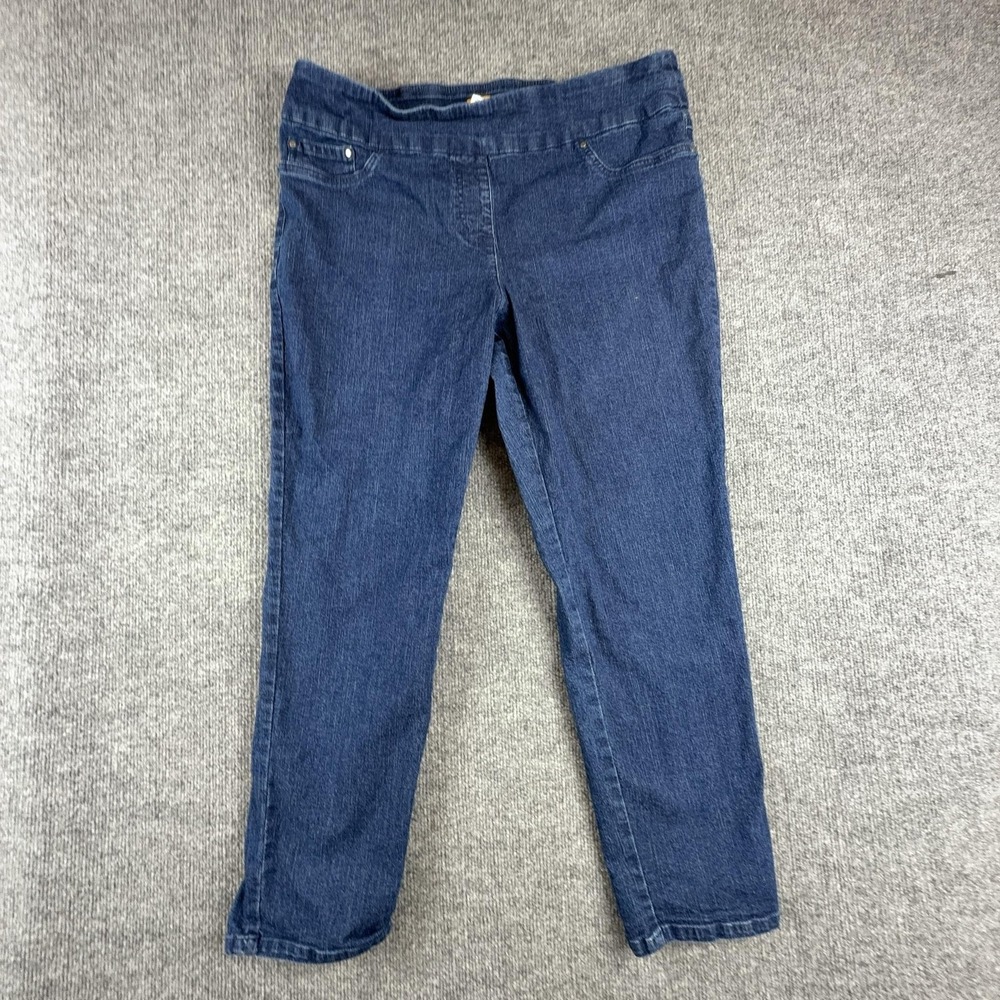 Ruby Rd. Jeans Womens 16P Medium Wash High Rise Straight Stretch Denim Petite
